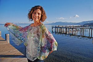 Jana Duplantis Design floral silk poncho reno nevada Your Authentic Image SuePH